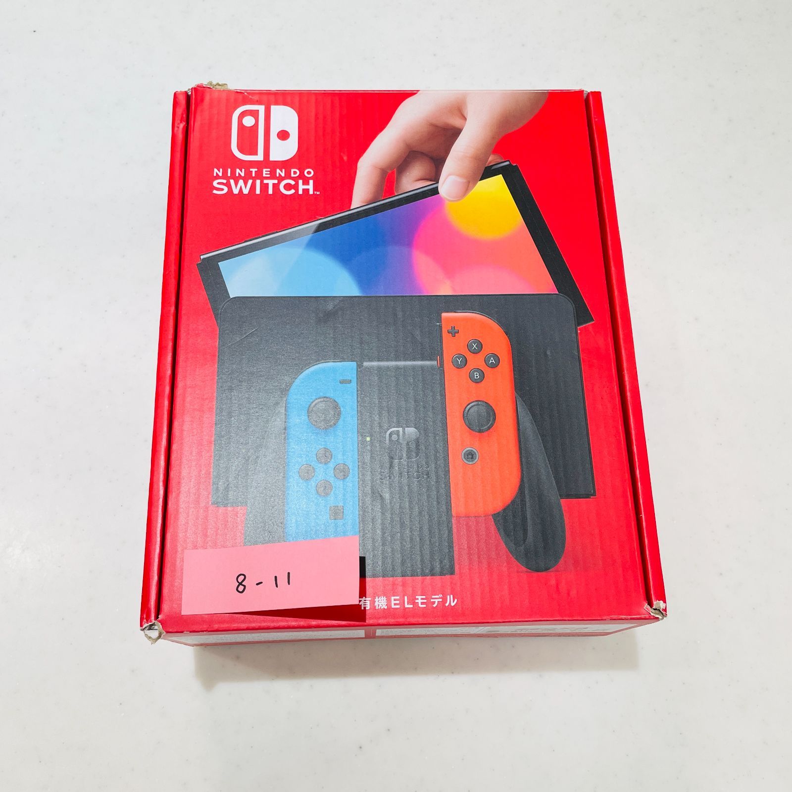 Nintendo Switch 有機ELモデル ネオン 本体 極美品 液晶キズなし ドックなし 付属品あり 内箱トレイあり HEG-S-KABAA XTJ50795719427