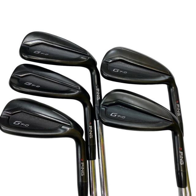 【中古】 ピン G710 5S(アーコス無し) アイアンセット IR NS PRO ZELOS 7 (フレックスS) メンズ 男性用 右利き 右用 Cランク ゴルフクラブ