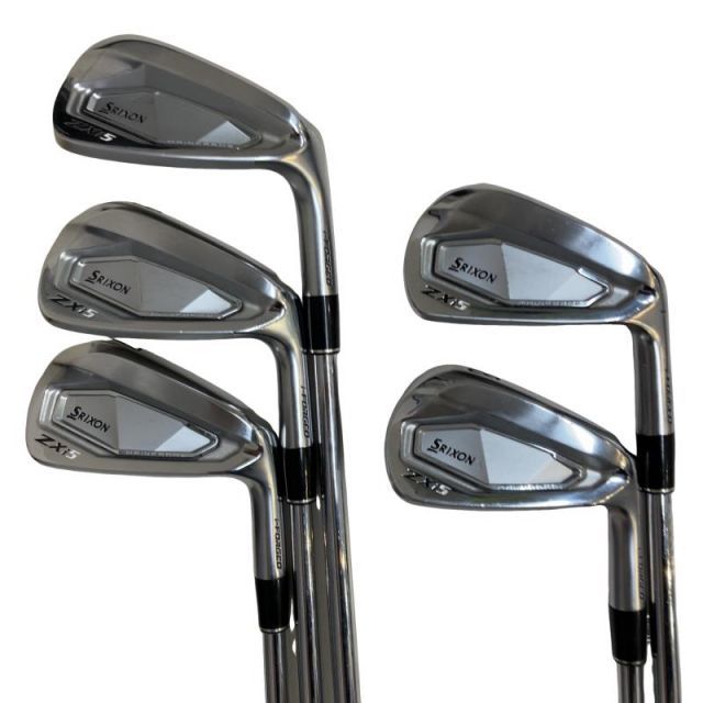 【中古】 ダンロップ SRIXON ZXi5 6S アイアンセット IR 純正特注シャフト (フレックスS) メンズ 男性用 右利き 右用 Cランク ゴルフクラブ