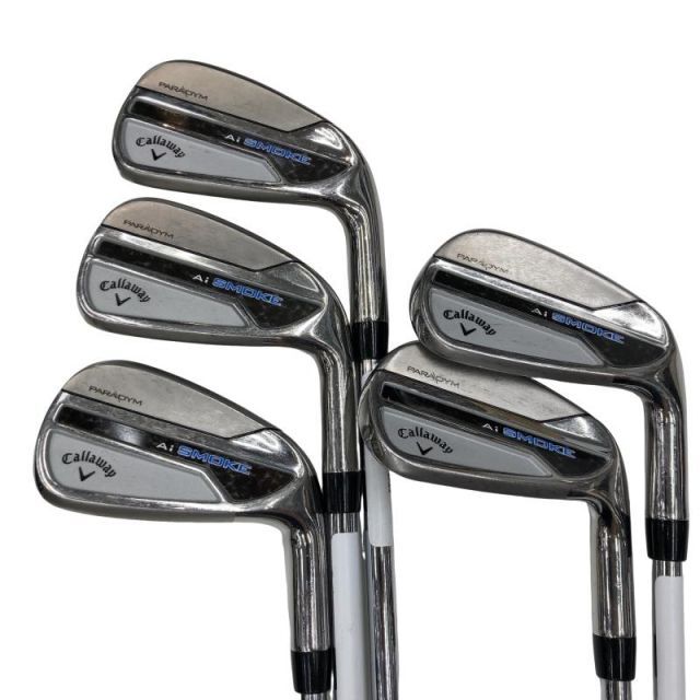 【中古】 キャロウェイ PARADYM Ai SMOKE 5S アイアンセット IR NS PRO ZELOS 7 (フレックスS) メンズ 男性用 右利き 右用 Cランク ゴルフクラブ