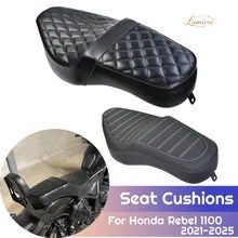 オートバイ用一体型シートクッション ホンダ レベル CM 2021-2025 2024 CMX1100 ライダー用フロントシート リアパッセンジャー用シートパッ