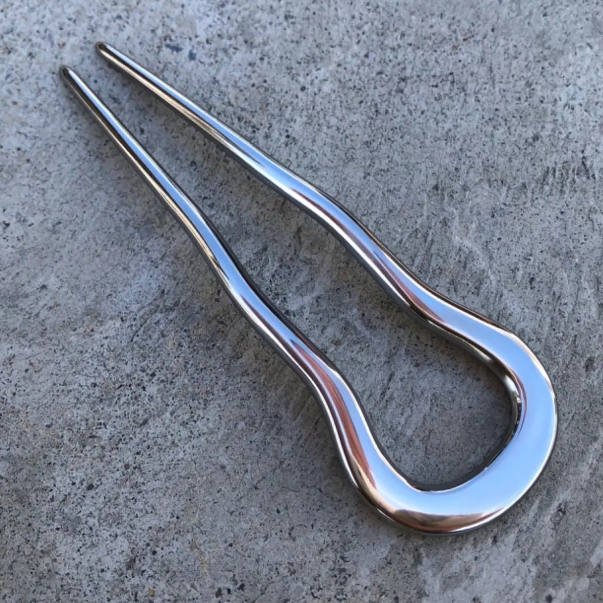 titanium hair stick plane long 純チタン製高級簪 チタン かんざし