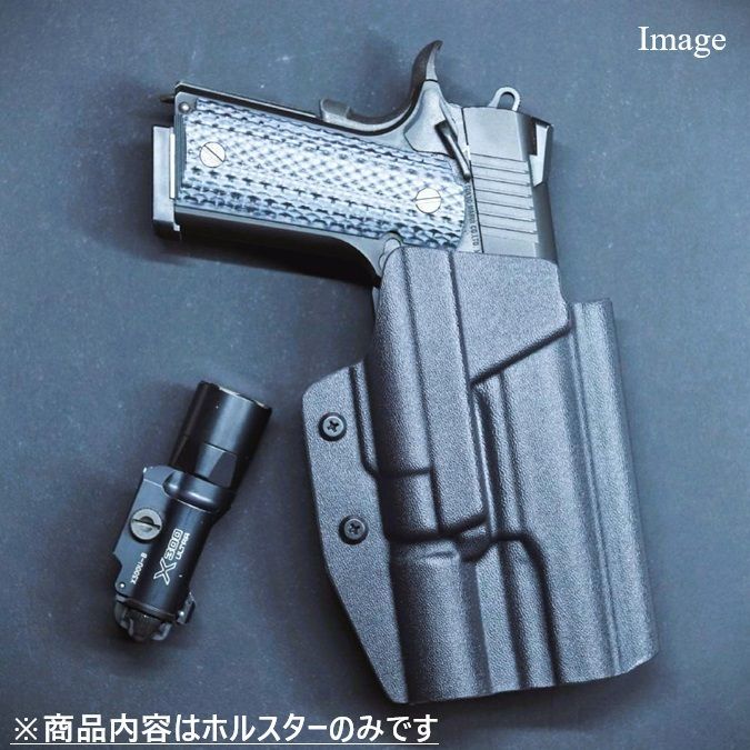 国内製造品 六七五 TM M45A1 X300U ライト 専用 カイデックスホルスター 右用 Blackカラー Version2