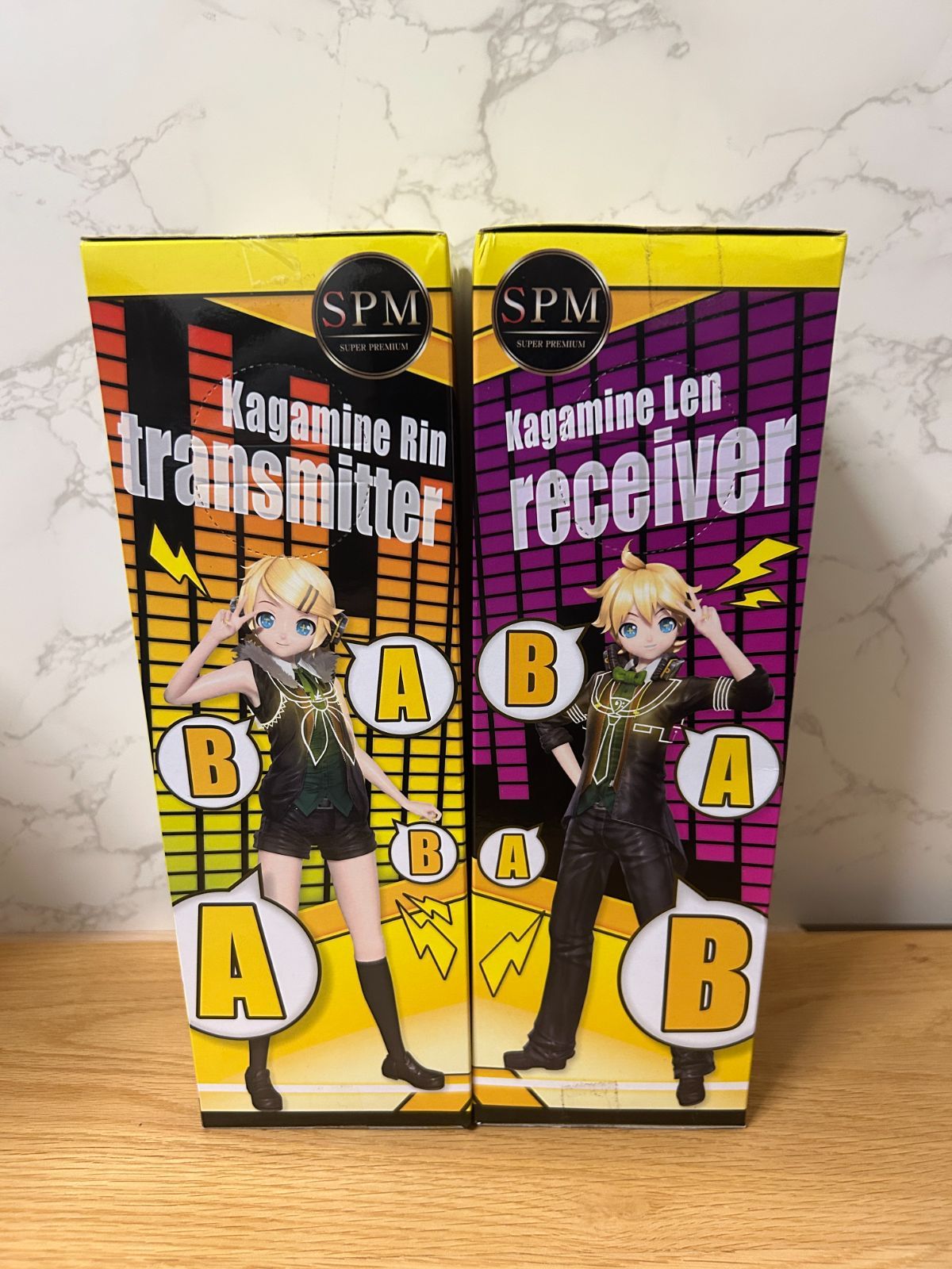 SEGAプレミアムフィギュア『鏡音リン』『鏡音レン』2個セット(未開封品) 未開封】鏡音リン トランスミッター 鏡音レン レシーバー SPM