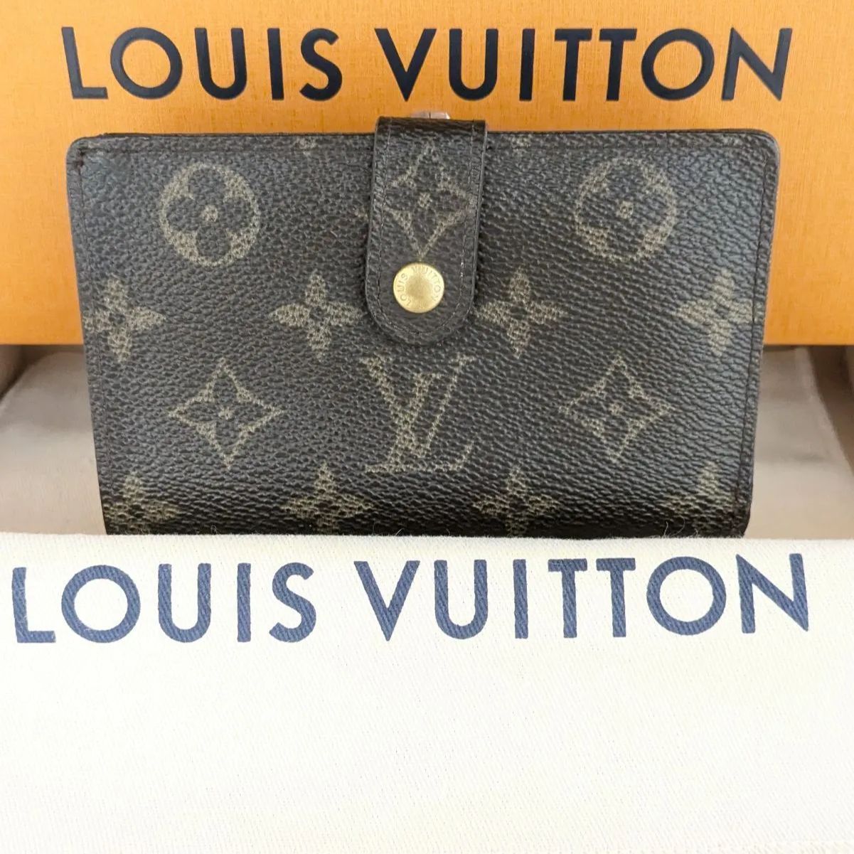 ルイヴィトンLOUIS VUITTON 財布 モノグラム ポルトモネビエヴィエノワ M61663 ブラウン