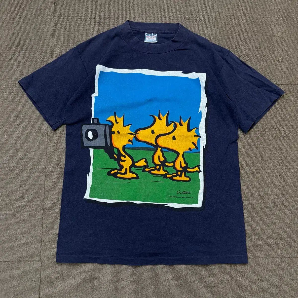 90s all sport usa SNOOPY ピーナッツ ウッドストック ヴィンテージ Tシャツ M