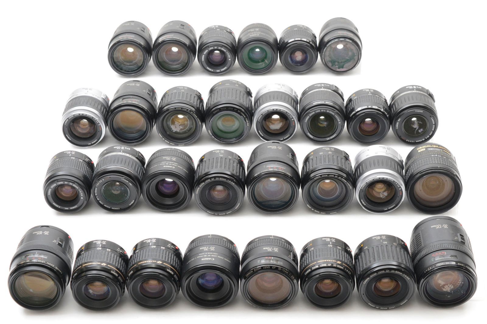 Canon EFレンズ　まとめて　ジャンク ジャンク》 Canon EFレンズ 30本まとめ キヤノン 一眼レフ レンズ 大量
