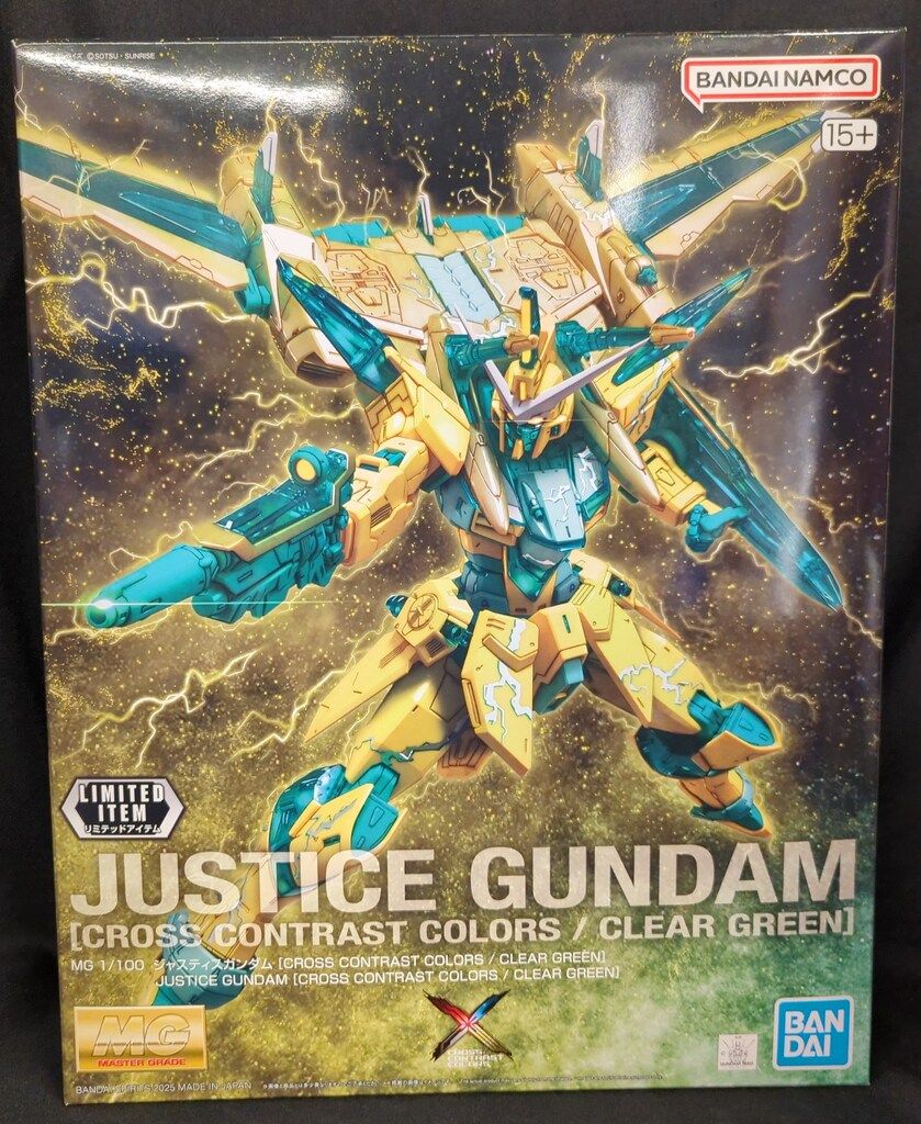 BANDAI SPIRITS MG 1/100 機動戦士ガンダムSEED ジャスティスガンダム [CROSS CONTRAST COLORS / CLEAR YELLOW] LIMITED