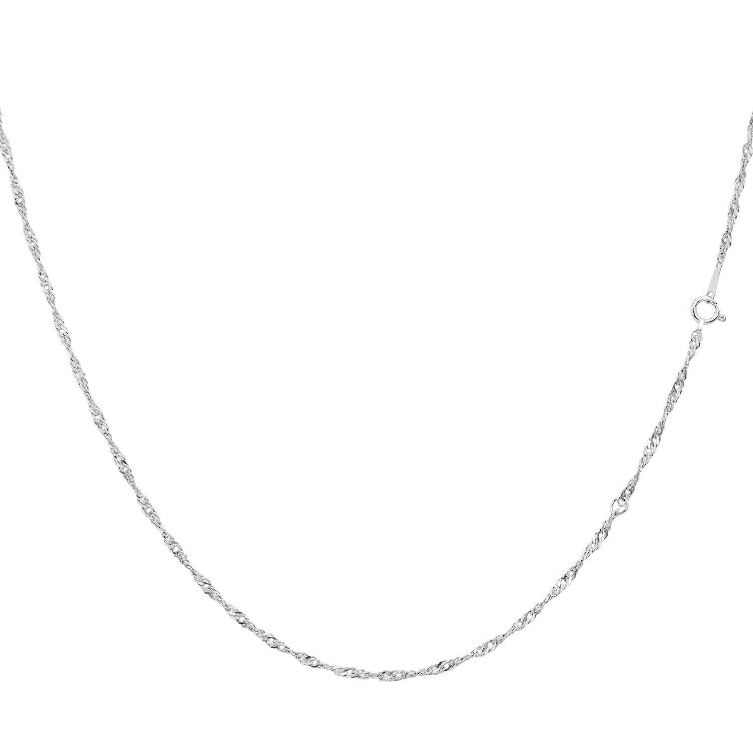 [ララクリスティー] ネックレス チェーン スクリュー Pt850 プラチナ 線径0.33 幅 約 1.9mm 長さ 55cm lc97-0043-pt-033-55