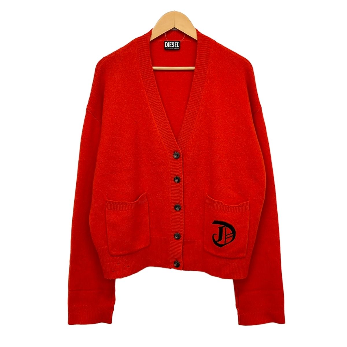 DIESEL(ディーゼル) カーディガン サイズXXS XS レディース - オレンジ 長袖