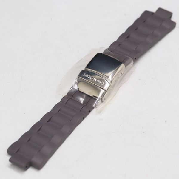 良品 ショーメ 純正ベルト ラバー ブラウンカラー 22mm用 メンズ腕時計 2000000 NSK NAM