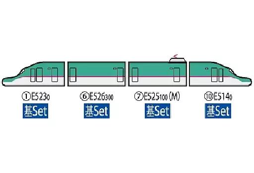 【中古】鉄道模型 1/160 JR E5系東北・北海道新幹線 はやぶさ・増備型 基本4両セット [98319]