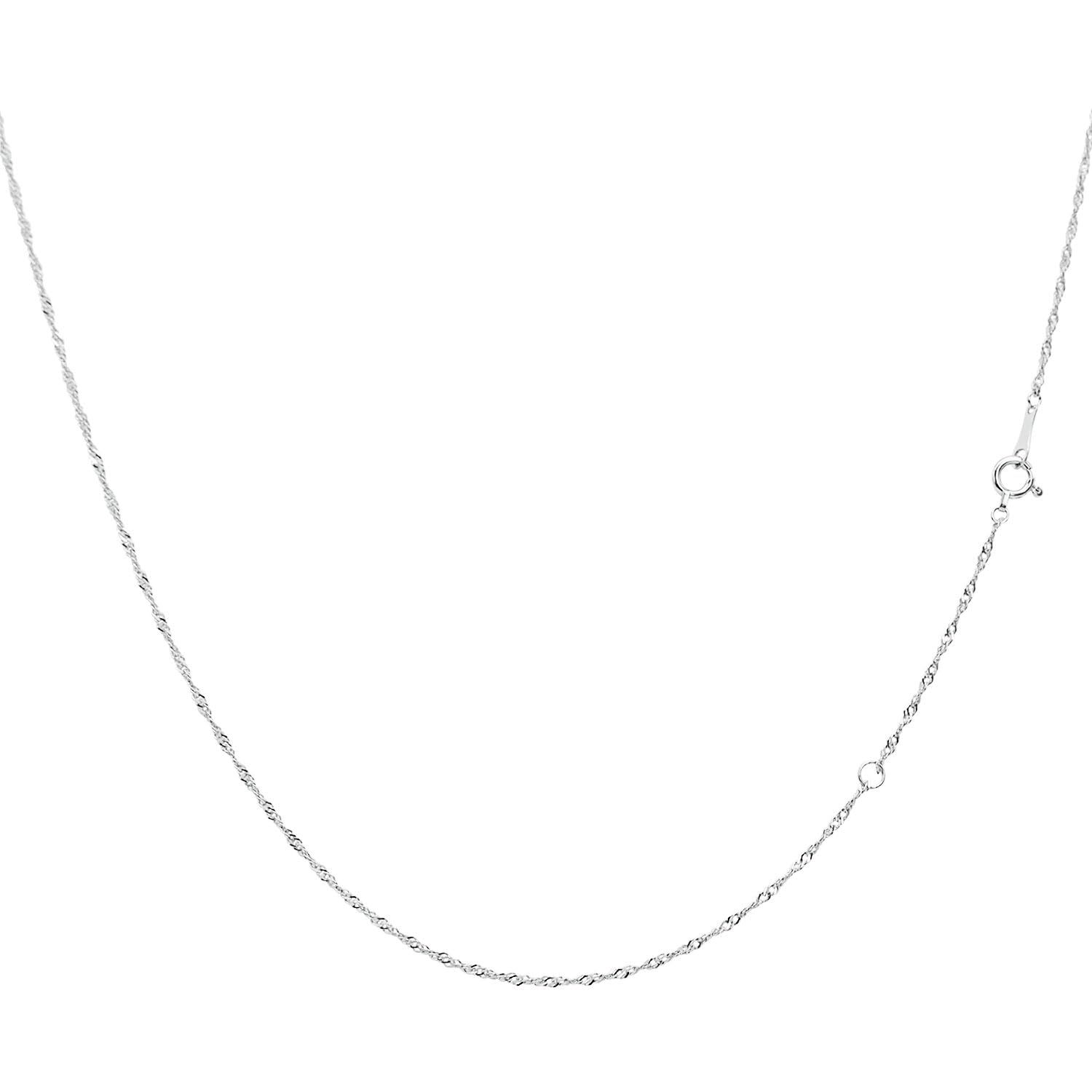 プラチナ Pt850 ネックレス チェーン スクリュー 線径0.21mm 幅1.3mm 長さ40cm ララクリスティー lc97-0043-pt-021-40