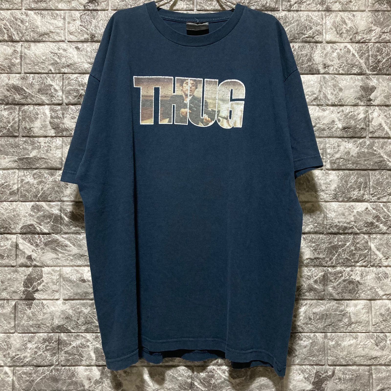 SCARFACE Tシャツ XL THUG スカーフェイス 映画 MOVIE NAVY