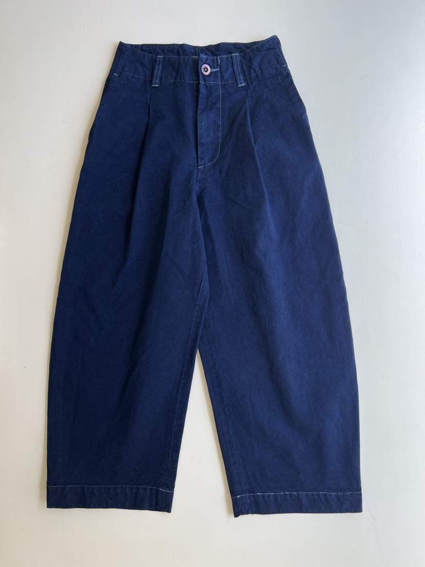 Handwerker ハンドベーカー HW wide trousers Bizen ichigo(Indigo Garment Dye）260502 デニム ジーンズ ワイドパンツ