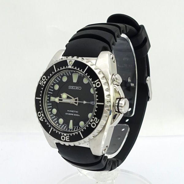 SEIKO / セイコー ◆KINETIC DIVERS キネティック ダイバーズウォッチ オートクォーツ 5M62-0BL0 【メンズ/MEN/男性/ボーイズ】【腕時計/うでとけい/ウォッチ/Watch】 【クォーツ】 ブランド【中古】 [0220560648] SEIKO / セイコー ◇KINETIC DIVERS キネティック ダイバーズウォッチ