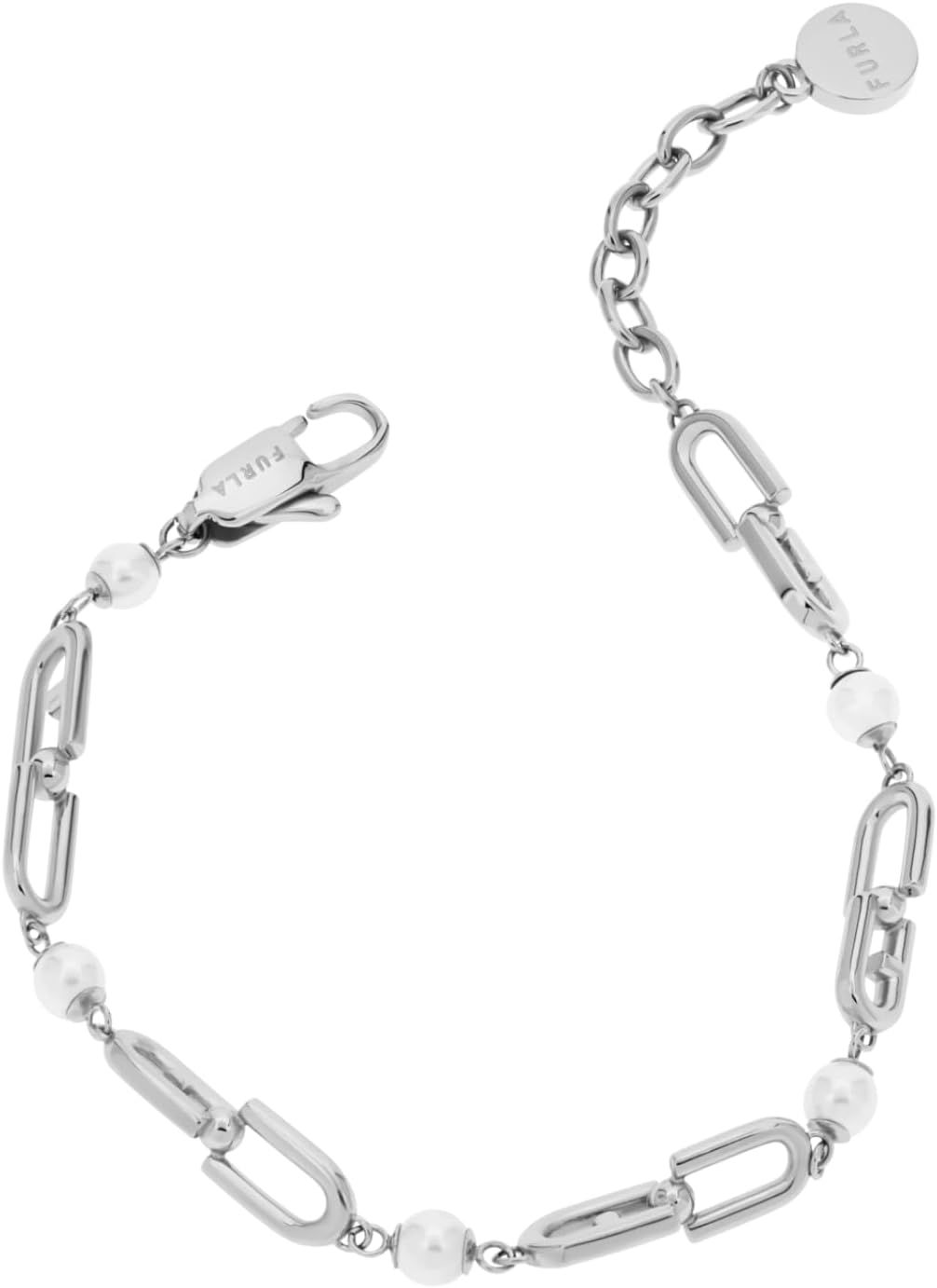 [FURLA ACCESSORY(フルラアクセ)] レディース アクセサリー フルラアクセ FURLA CHAINED LOGO フルラチェーンロゴ FJ0929BTU シルバー ステンレススチール