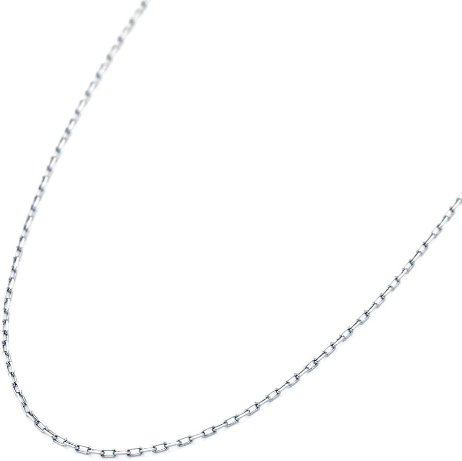 PT999 純プラチナ カットアズキチェーン ネックレス 約0.9g 約40cm 造幣局検定 MJP | 繊細で上品な印象を演出するデザイン, 純プラチナならではの落ち着いた輝き, ペンダントトップ用