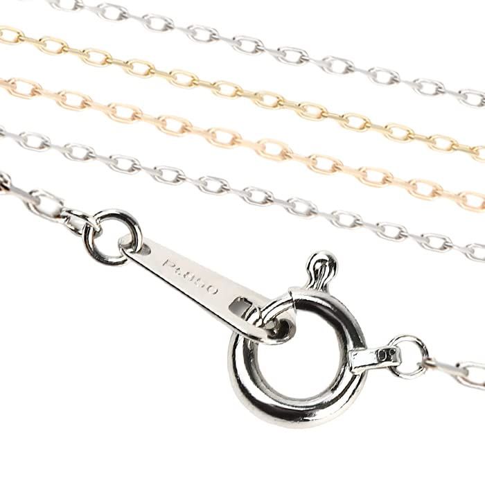 [OKKO] ネックレス 角あずきチェーン チェーンのみ プラチナ850 幅0.65mm 細い 45cm ギフト【Pt850】 26,494円