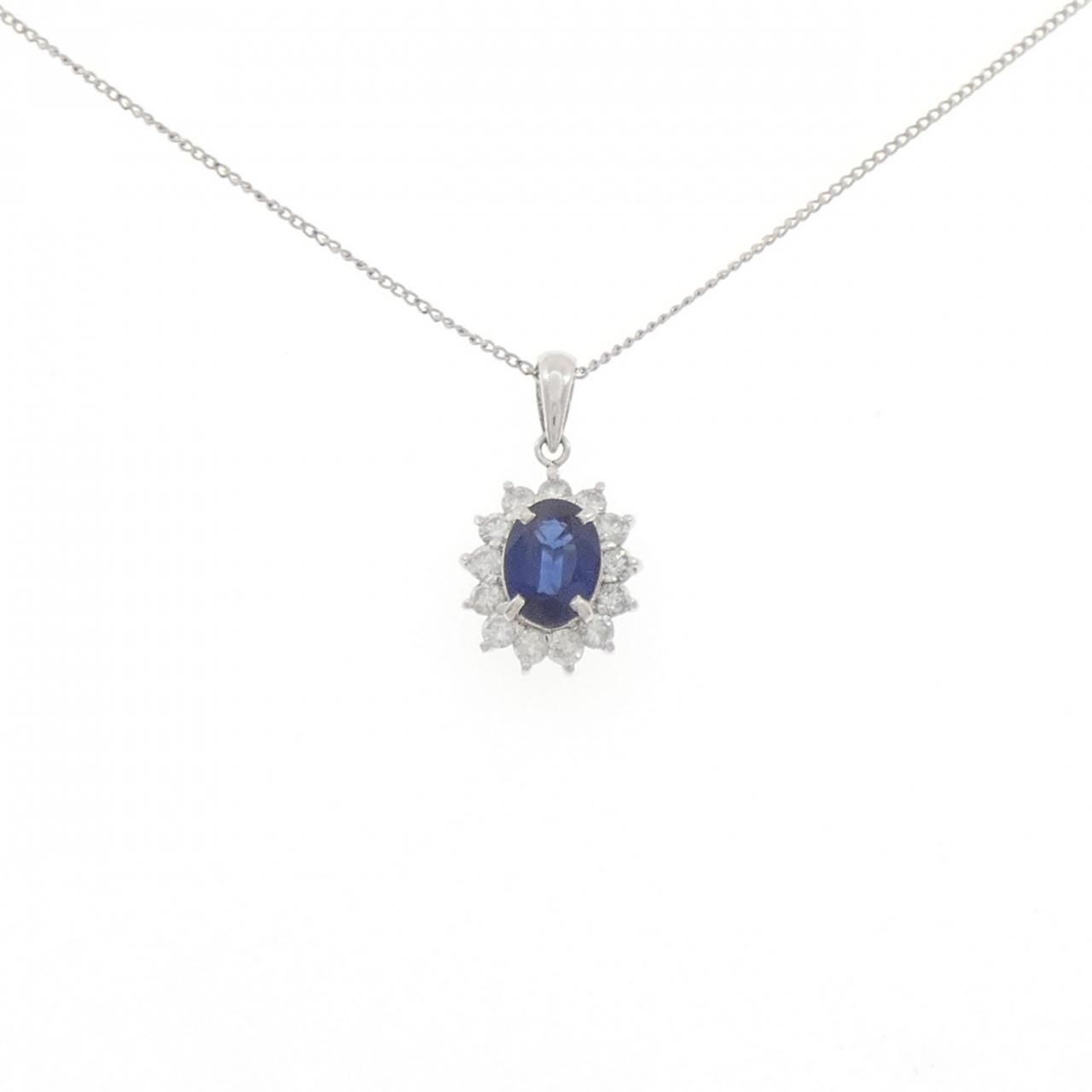 PT900/PT850 サファイヤ ネックレス 1.03CT