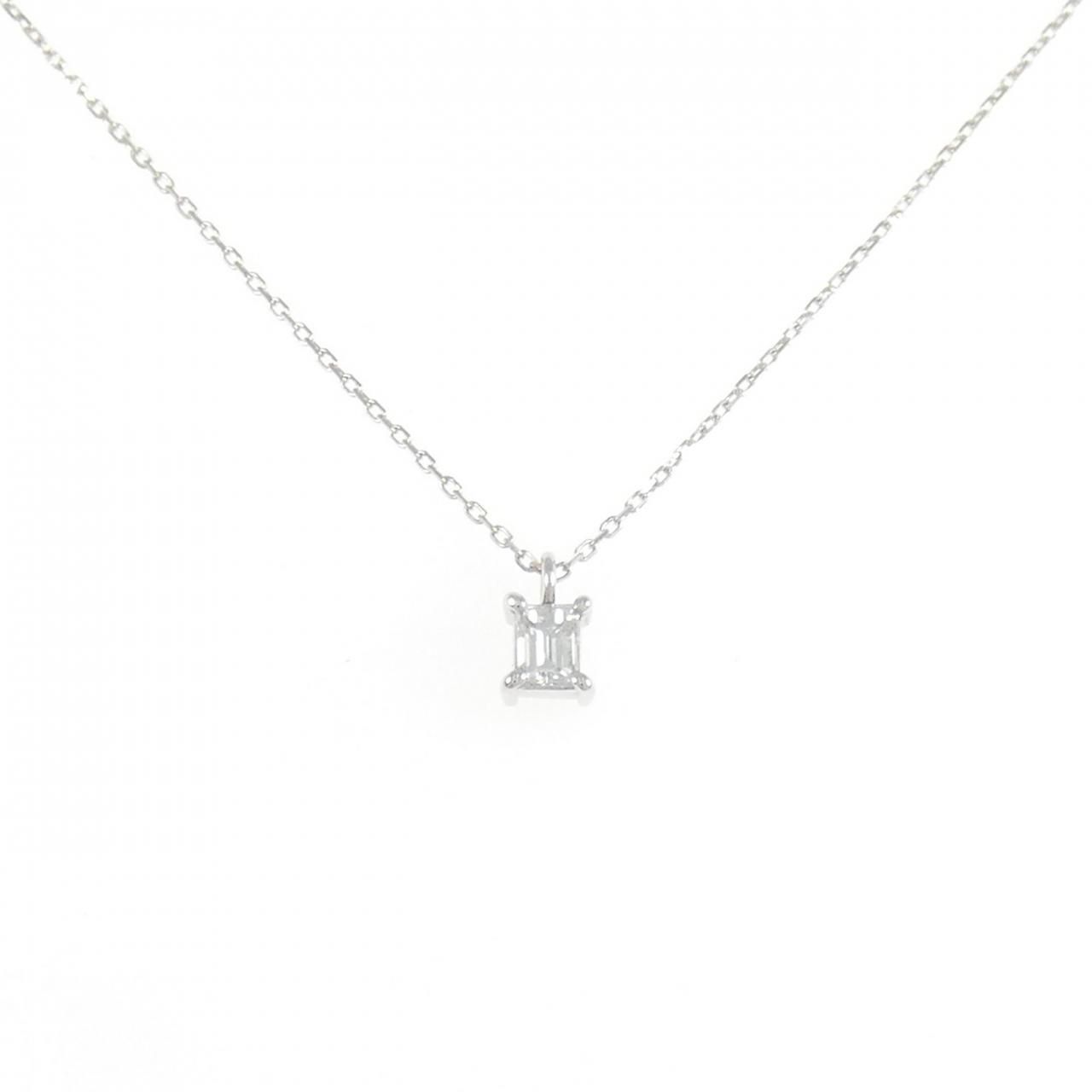 K18WG ダイヤモンド ネックレス 0.18CT