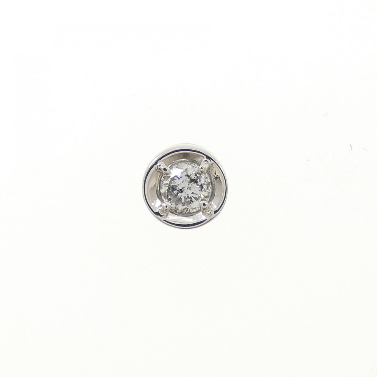 PT900 ダイヤモンド ピアス 0.10CT 片耳