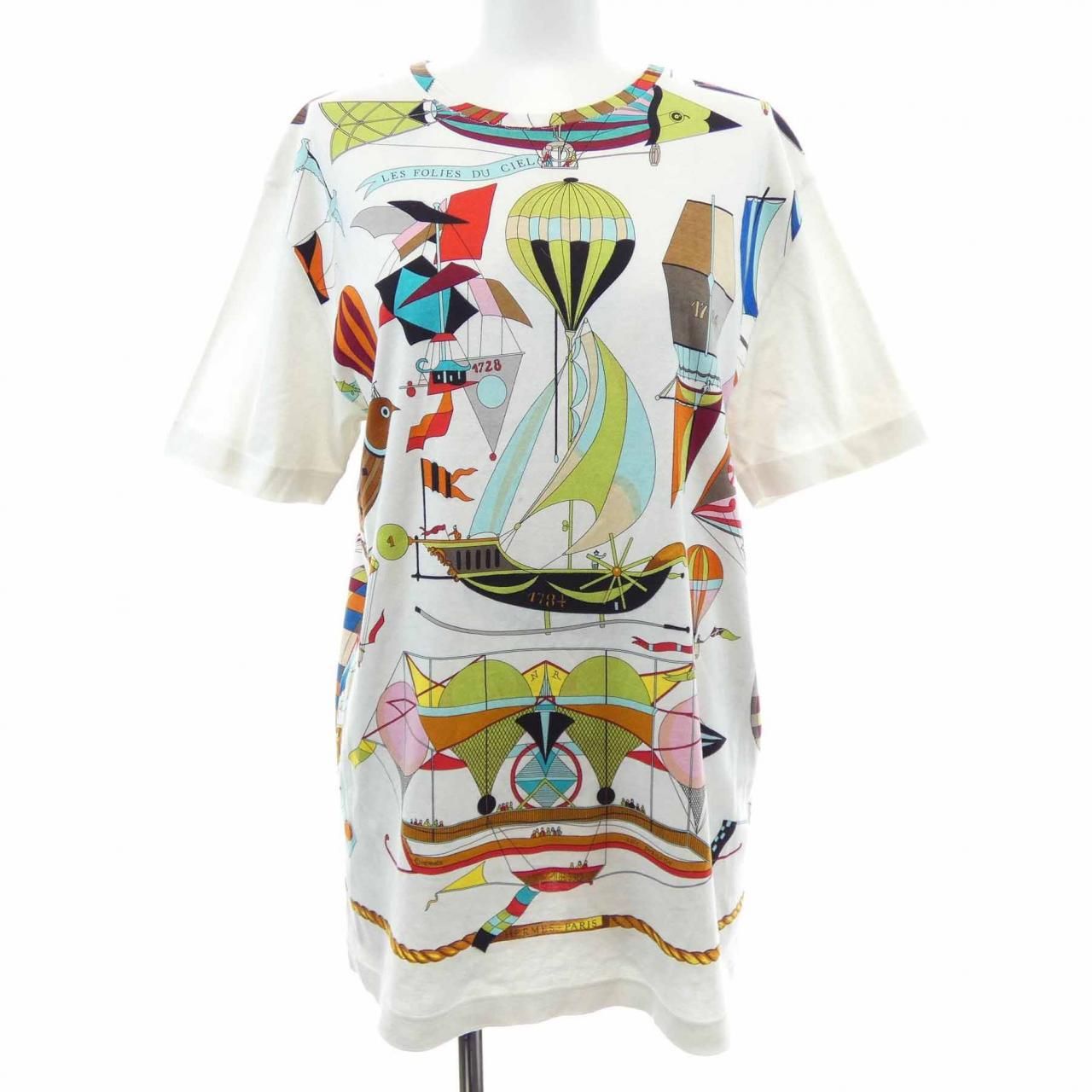 【ヴィンテージ】エルメス HERMES LES FOLIES DU CIEL Tシャツ