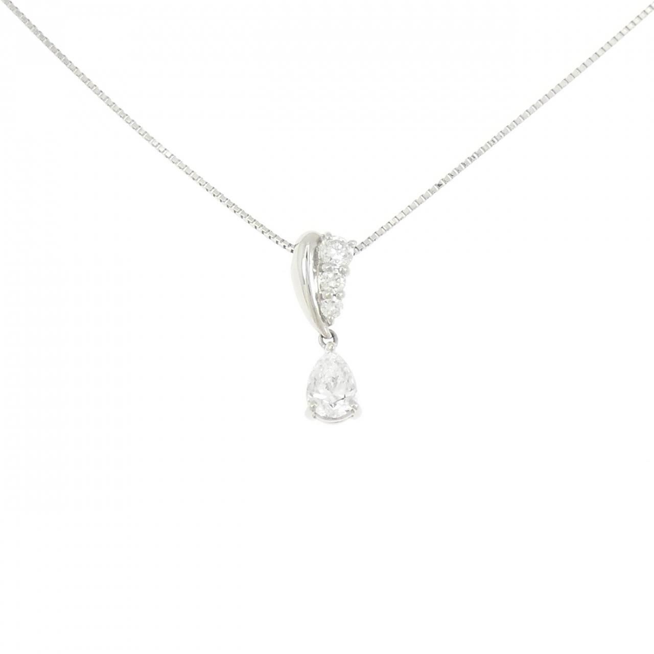 PT900/PT850 ダイヤモンド ネックレス 0.509CT D SI1 ペアシェイプ