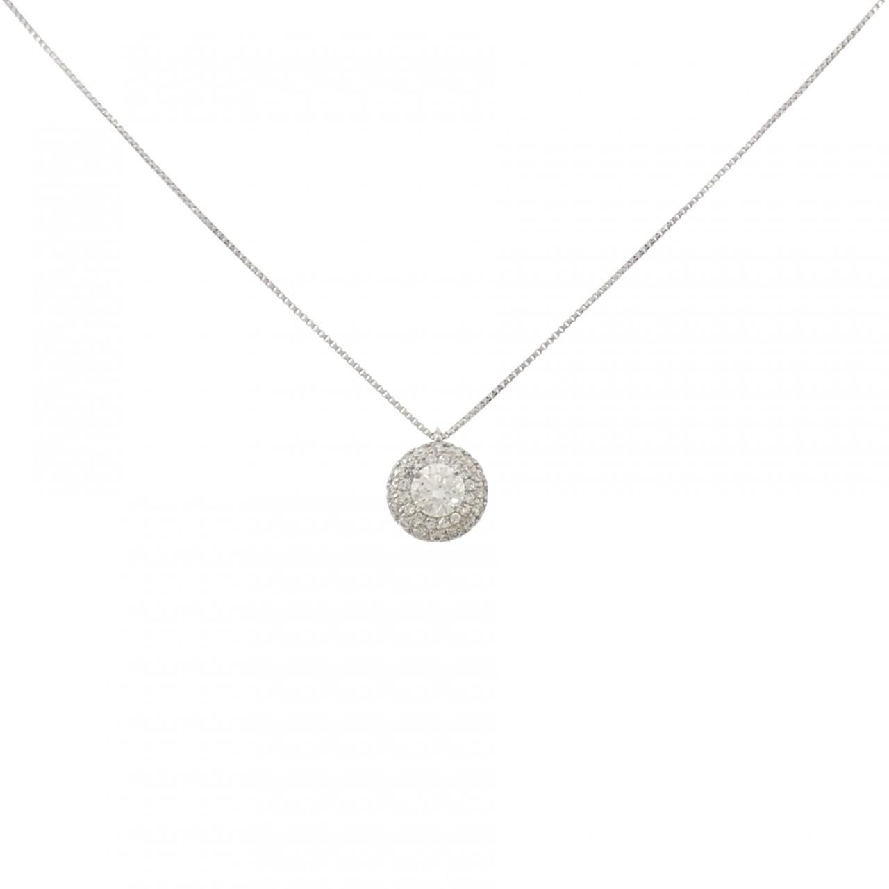 PT900/PT850 ダイヤモンド ネックレス 0.327CT F SI2 VG