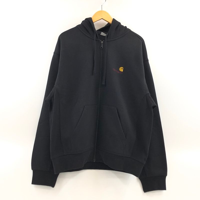 【中古品】CARHARTT WIP カーハート HOODED AMERICAN SCRIPT JACKET I033063 フーデッド アメリカンスクリプト スウェットジャケット パーカー トップス【142-260620-hn-12-fur】