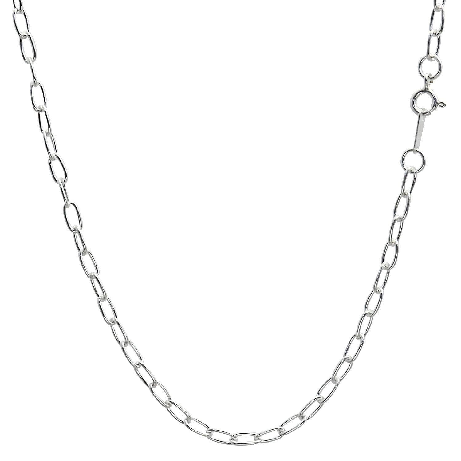 [シアーズ] 長あずき チェーン ネックレス シルバー sv 925 幅 3.2mm 50cm【シルバー925 幅 3.2mm 50cm】