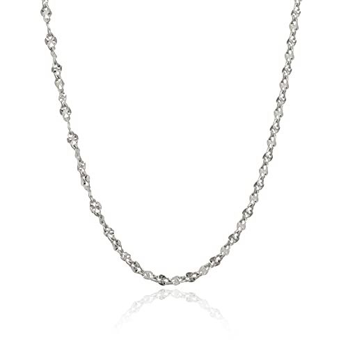[ディーヴァス] プラチナネックレス チェーン プラチナ ネックレス レディース ブルーム 1.6mm 45cm【1.6mm幅・45cmに42cmアジャカン付】