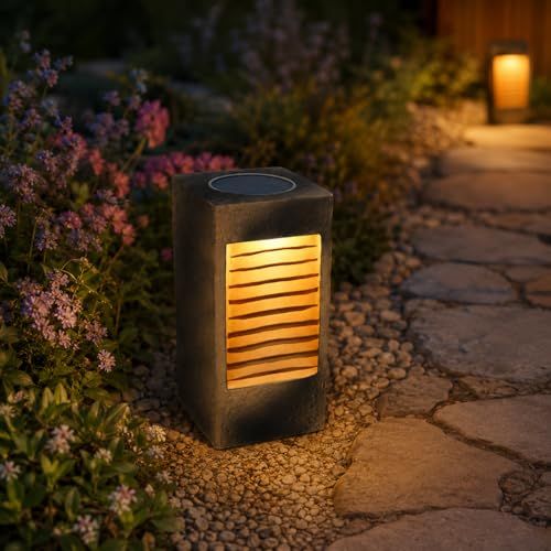GWSOLAR 露地 磁器 ソーラー庭園灯【10年保証・電球色・30ルーメン】Smart Lighting 夜自動点灯 翌朝まで点灯!! お庭 玄関先 足元灯『エクステリア照明 ソーラーライト』 GWソーラー 型番：GW-CR105WW(1P a6bd9bd8