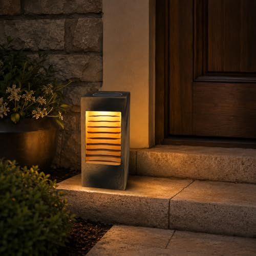 GWSOLAR 露地 磁器 ソーラー庭園灯【10年保証・電球色・30ルーメン】Smart Lighting 夜自動点灯 翌朝まで点灯!! お庭 玄関先 足元灯『エクステリア照明 ソーラーライト』 GWソーラー 型番：GW-CR105WW(1P a6bd9bd8
