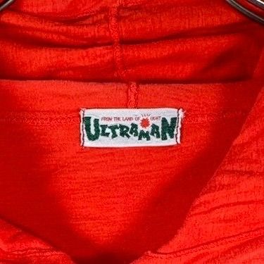 OLD ULTRAMAN 初期 ウルトラマン 円谷プロ オレンジ シングルステッチ 半袖 パーカー フーディー Tシャツ TEE