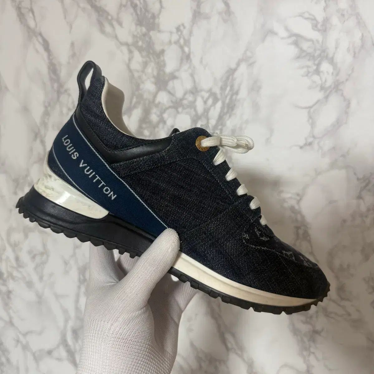 37 Louis Vuitton デニム スニーカー 靴