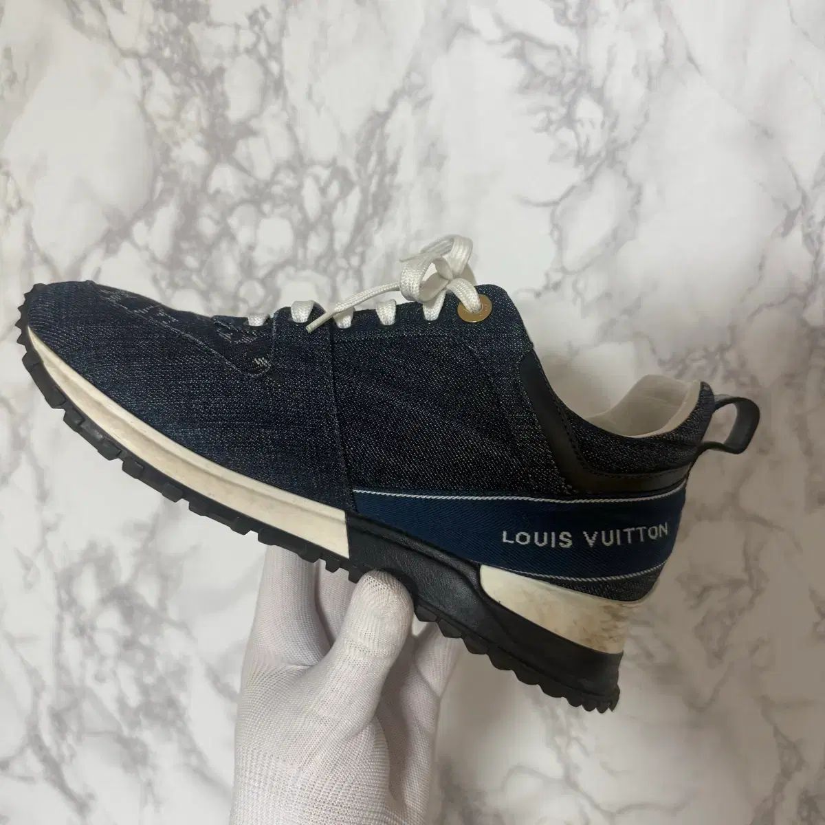 37 Louis Vuitton デニム スニーカー 靴