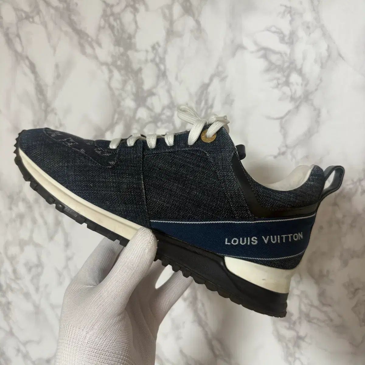 37 Louis Vuitton デニム スニーカー 靴