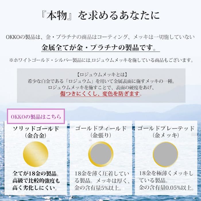 [OKKO] ネックレス スクリューチェーン チェーンのみ ギフト K18 細い 幅0.78mm イエローゴールド 45cm【K18イエローゴールド】