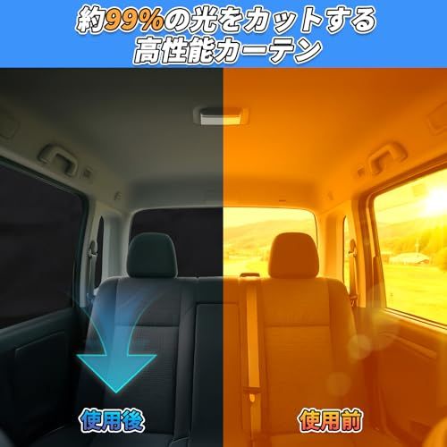遮光カーテン スズキ エブリイ EVERY DA17V系(DA17V JOIN/PC/PAリミテッド/PA)専用 サンシェード カーシェード 2015.2~現行 楽らくマグネットカーテン 車 磁石貼付 車中泊 グッズ 車種専用設計 車中泊 日 31a47085