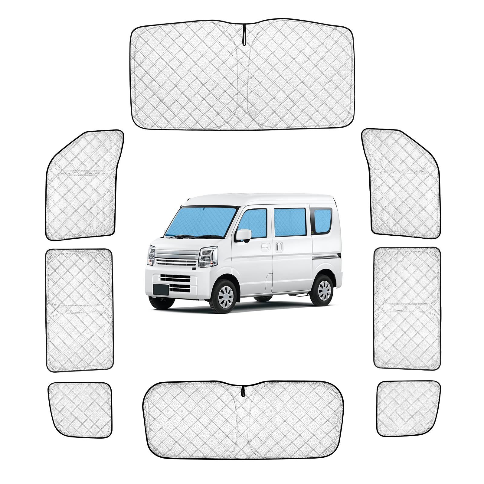 スズキ エブリイ DA17W DA17V 専用サンシェード 全窓対応 UVカットDA17W 車用 遮光シェード 車窓日よけ 車中泊グッズ はめ込み式 プライバシー確保 車用カーテン 盗難防止アウトドア 仮眠 車内の暑さ対策 カーフィルム カー 81b9cb04