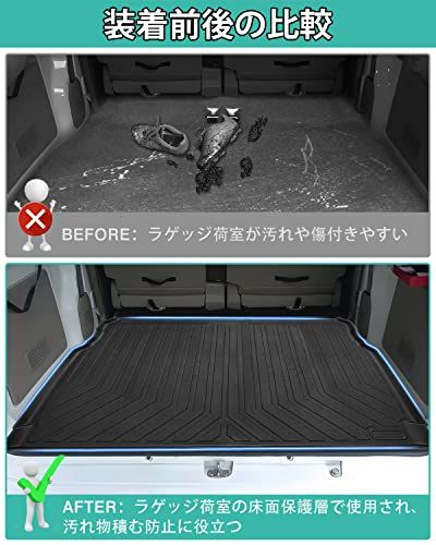 Mixsuper スズキ エブリイバン DA17V ラゲッジマット 3D トランクマット ラゲッジトレイ SUZUKI EVERY DA17V 2015年2月-現行 立体カーゴマット ラゲージマット 防水マット 耐摩擦 耐汚れ TPE素材 車 a4af627f