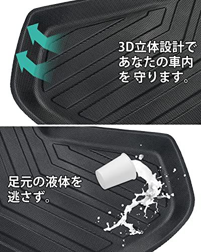 Mixsuper スズキ エブリイバン DA17V ラゲッジマット 3D トランクマット ラゲッジトレイ SUZUKI EVERY DA17V 2015年2月-現行 立体カーゴマット ラゲージマット 防水マット 耐摩擦 耐汚れ TPE素材 車 a4af627f