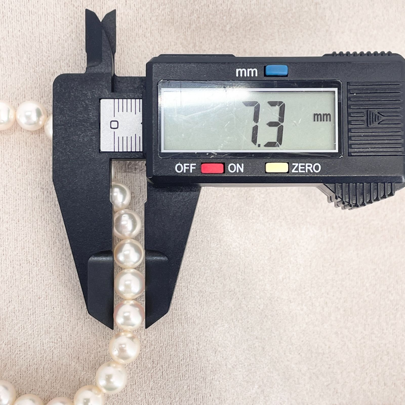 7.3mm シルバー パール ブレスレット SILVER /24-988M 7.3mm シルバー パール ブレスレット SILVER /24-988M