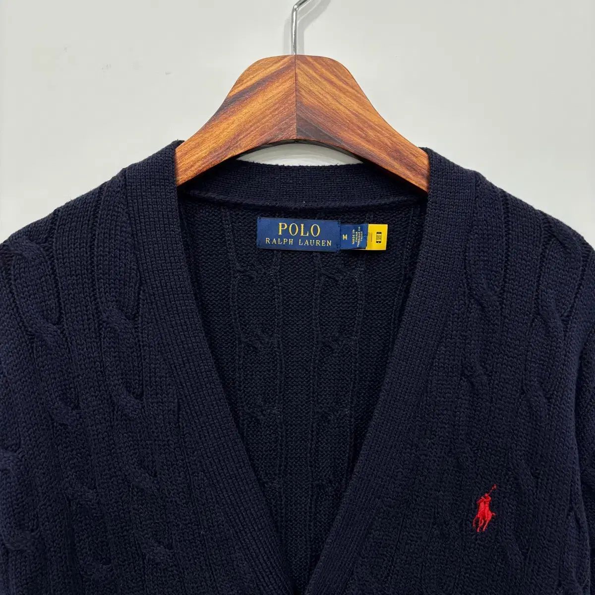 POLO Ralph Lauren ケーブルニット コットン カーディガン L POLO Ralph Lauren ケーブルニット コットン カーディガン L