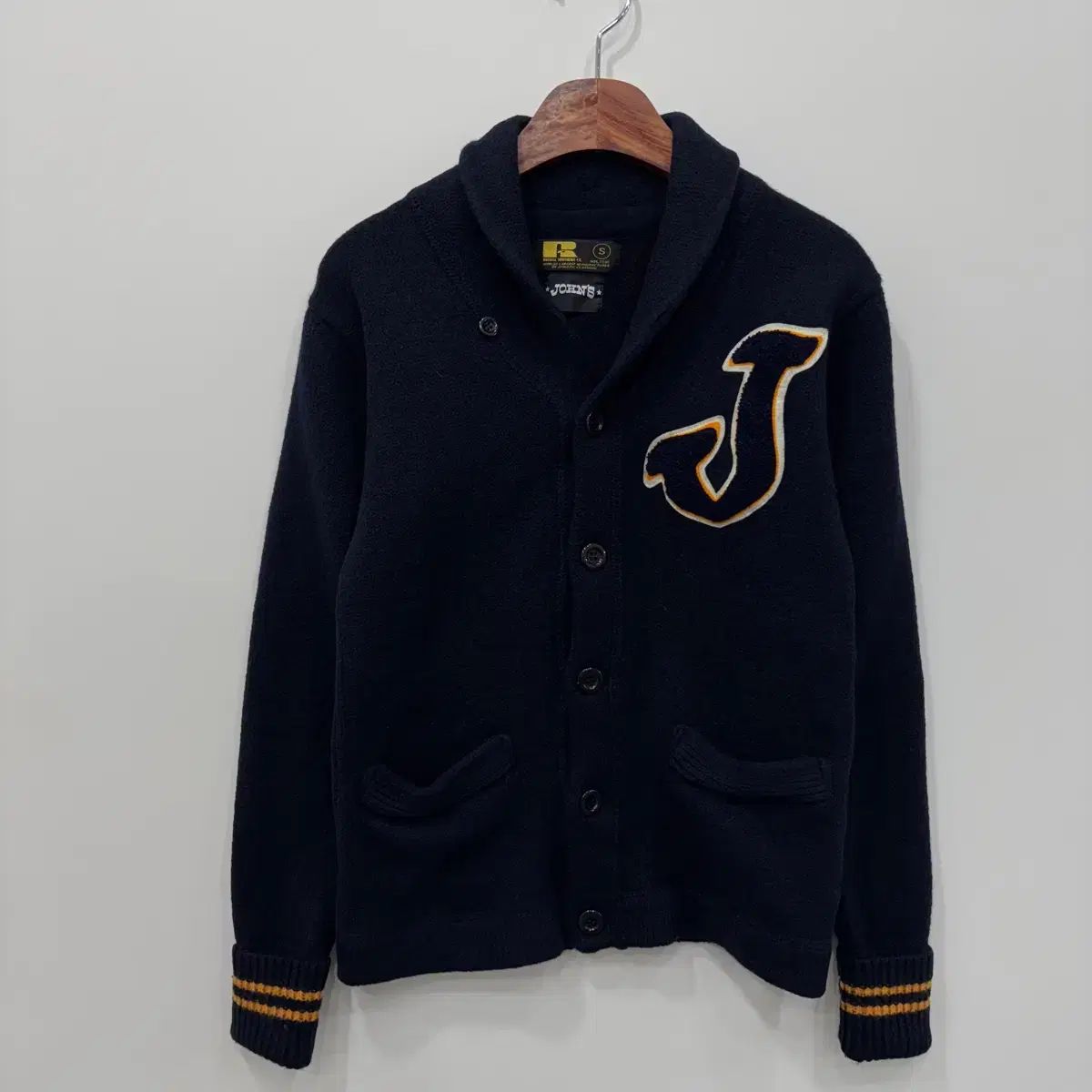 Russell Athletic x John's レディース ショールカラー カーディガン xs