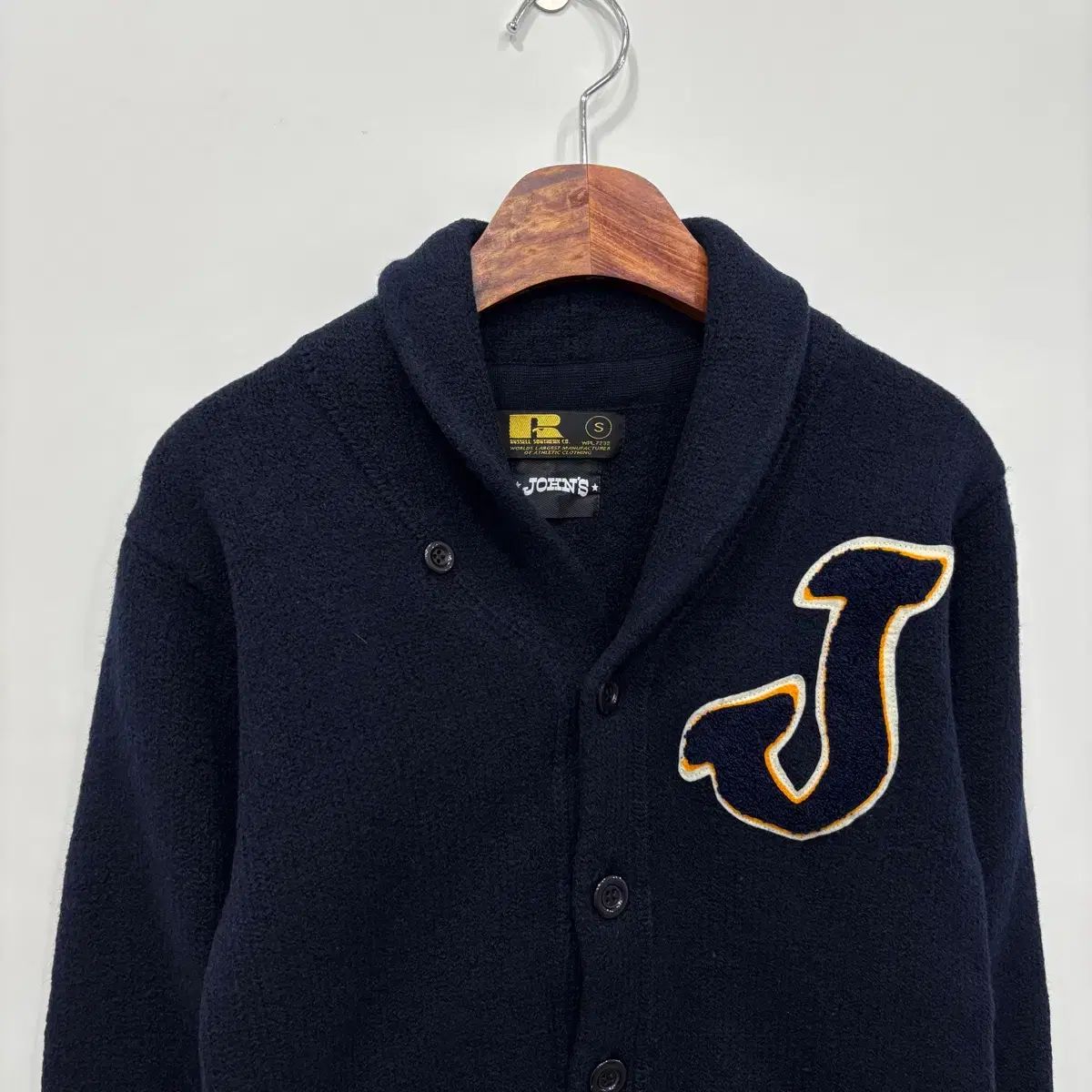 Russell Athletic x John's レディース ショールカラー カーディガン xs