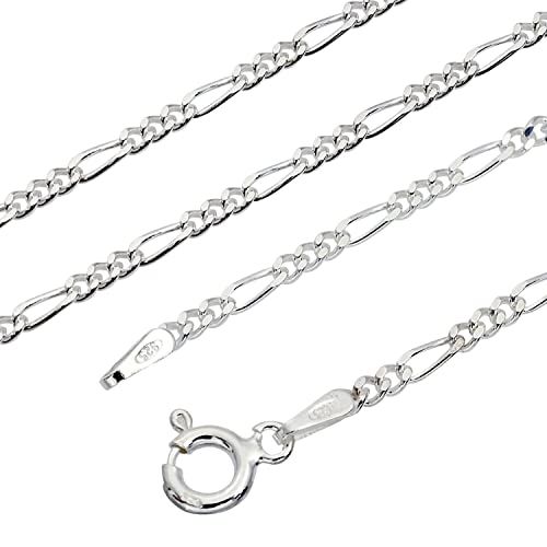 [シアーズ] フィガロ チェーン ネックレス シルバー sv 925 幅 2.2mm 長さ 50cm sfg60-50【シルバー925 幅 2.2mm 長さ 50cm】