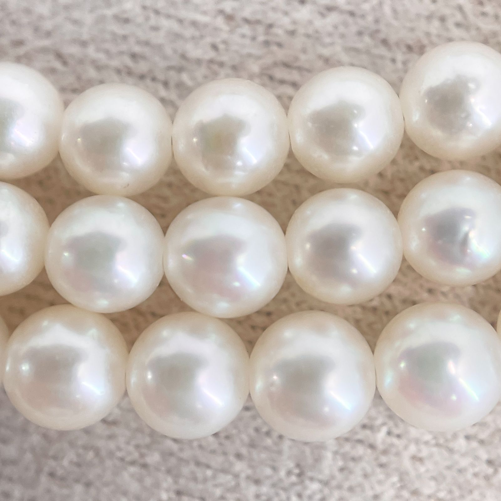 3.8mm ベビーパール ネックレス シルバー /24-989M
