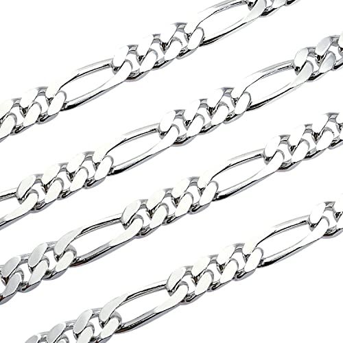 [シアーズ] フィガロ チェーン ネックレス シルバー sv 925 幅 6.5mm 長さ 50cm sfg200-50【シルバー925 幅 6.5mm 長さ 50cm】